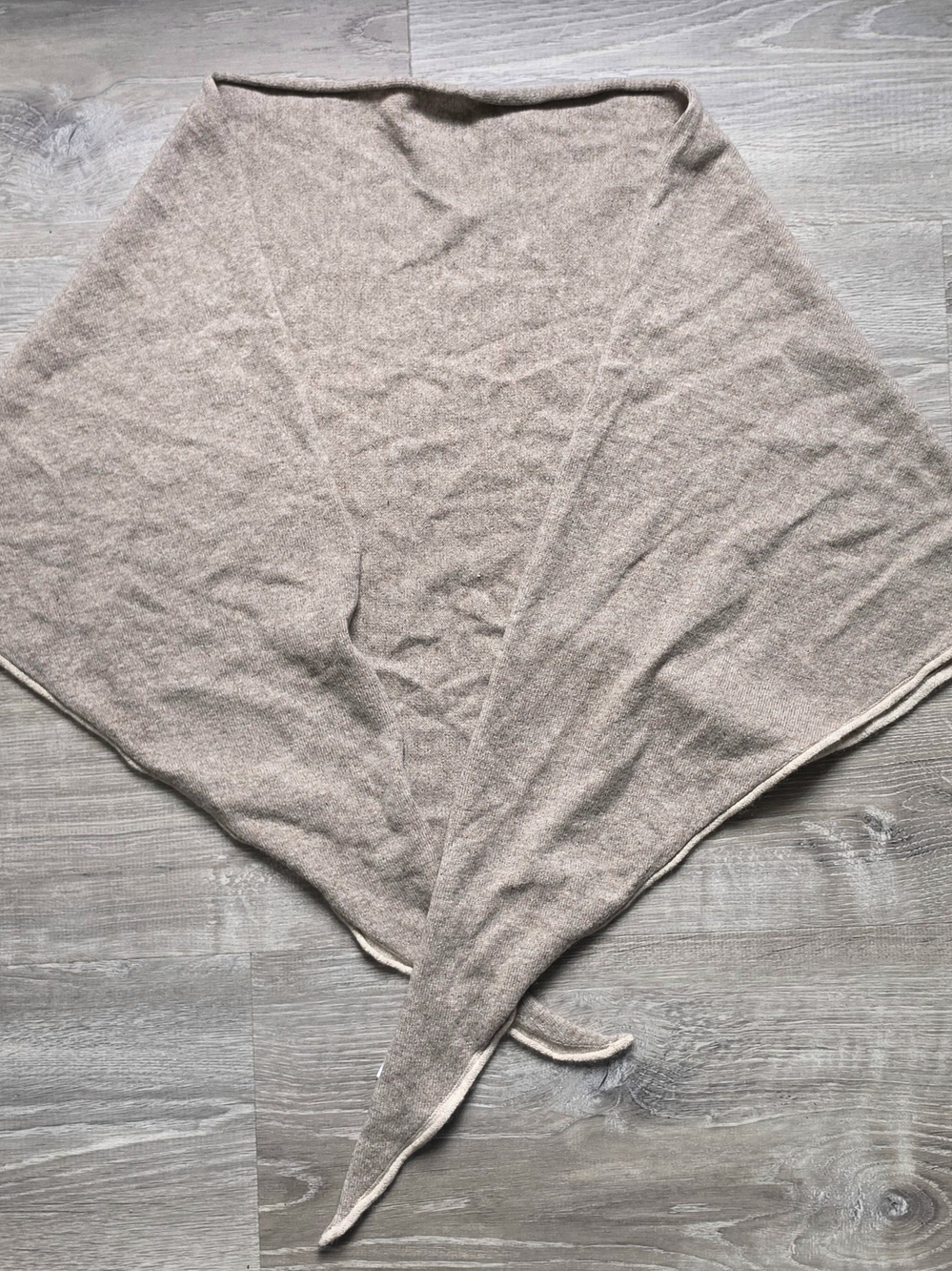Light Taupe Women's Wrap Scarf - Soft Knit Layering